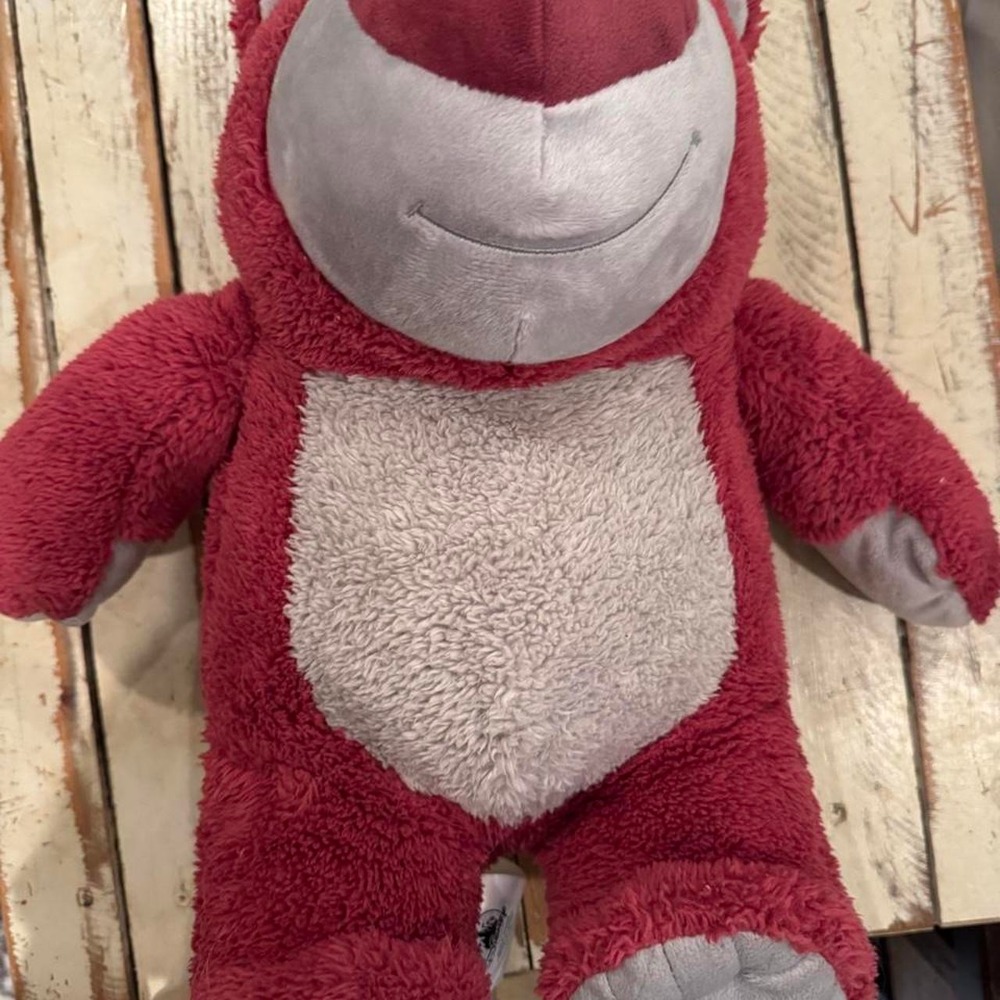 Disney Parks Toy Story Lotso Huggin Bear Plush Pink Strawberry Scented 12 Inch